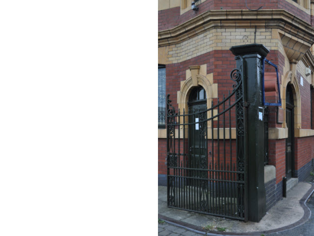 Alder Mill Office Entrance Gate to west